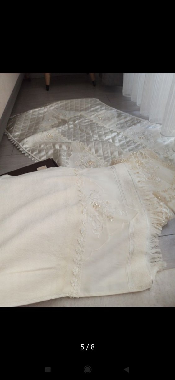 İşlemeli seccade seti 8 parca - Görsel 5