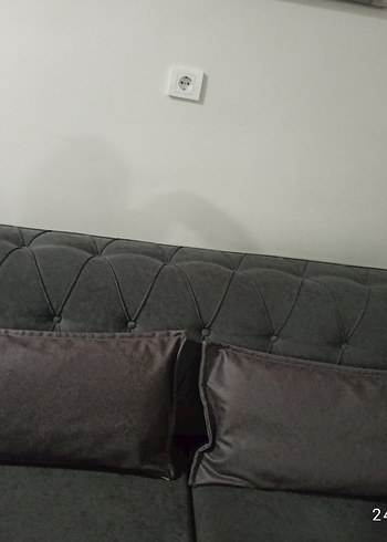 istikbal Gri sıfır kırlent kılıfı - Görsel 3