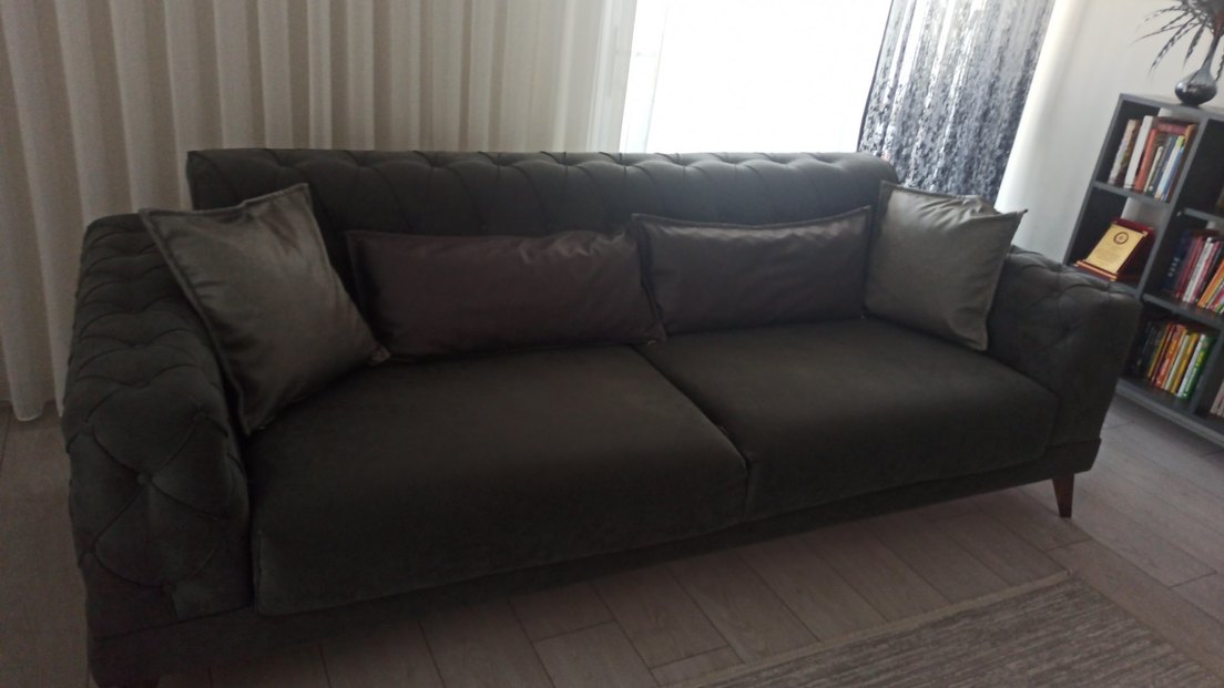 istikbal Gri sıfır kırlent kılıfı - Görsel 5