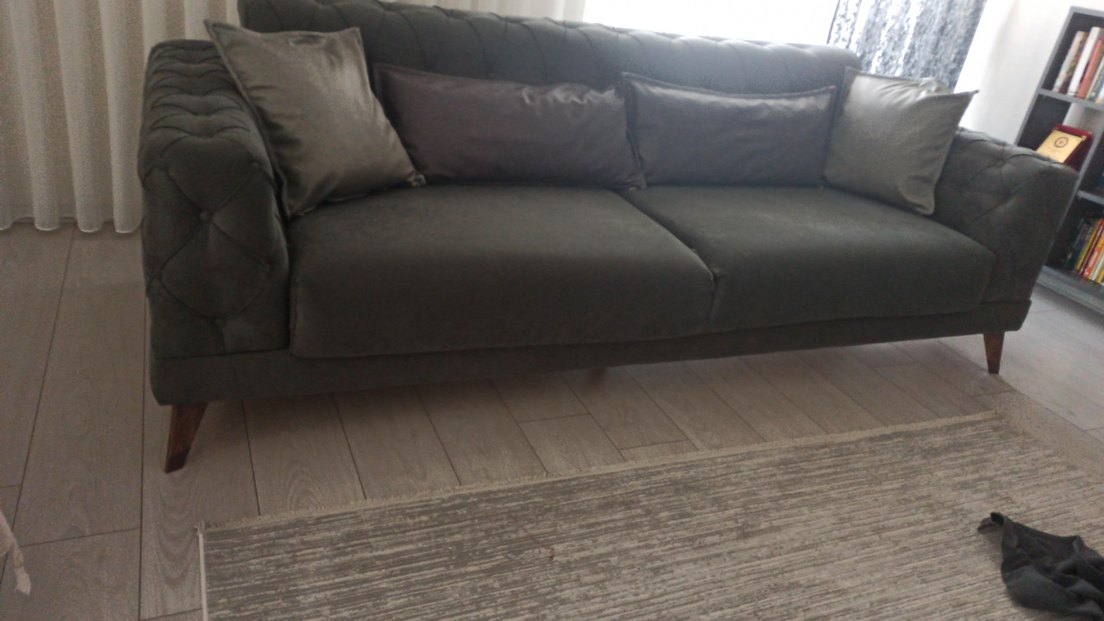 istikbal Gri sıfır kırlent kılıfı - Görsel 2