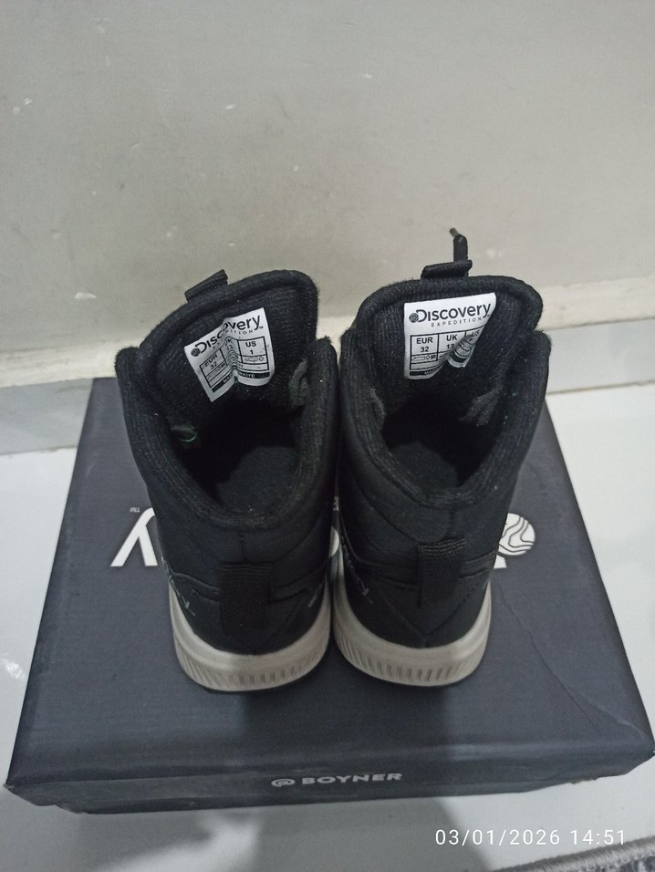 Erkek Çocuk Siyah Cırtlı Bot - Görsel 2