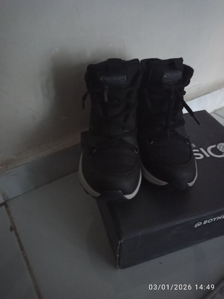 Erkek Çocuk Siyah Cırtlı Bot - Görsel 5