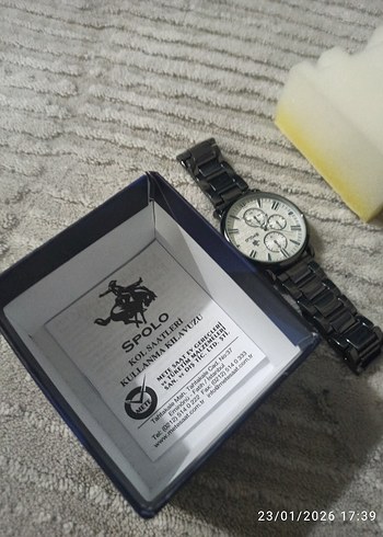 Beyaz Kadranlı Erkek Klasik Saat - Görsel 3