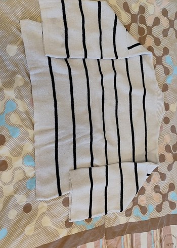 Çizgili Bohem Salaş Kadın Triko - Görsel 5