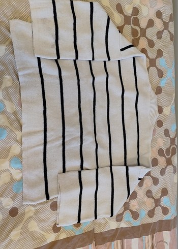 Çizgili Bohem Salaş Kadın Triko - Görsel 6