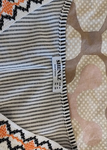 Nakışlı Gri Bohem Kadın Bluz - Görsel 4