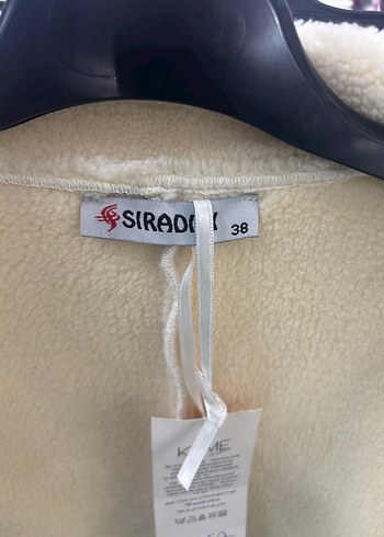 Düğmeli Bej Kadın Kaban - Görsel 4