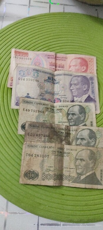 Eski paralar. 