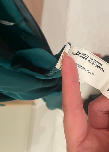 m Beden yeşil Renk Kadın Yeşil Uzun Drapeli Halter Elbise