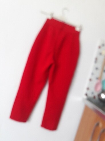 36 Beden kırmızı Renk Kirmizi kumas pantolon
