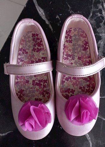 LC Waikiki Pembe Fırfırlı Kız Babet Ayakkabı