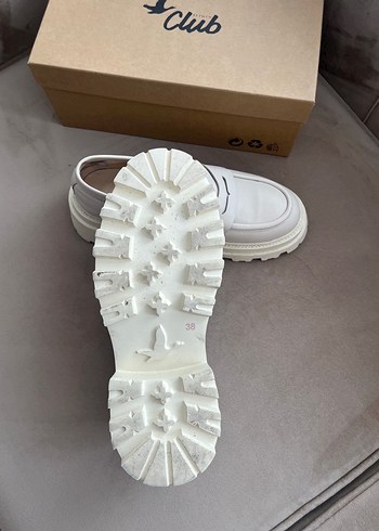38 Beden Beymen Club Ekru Kadın Deri Loafer