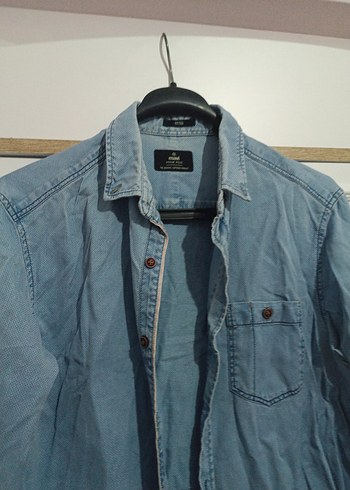 Mavi Denim Uzun Kollu Erkek Gömlek - Görsel 2