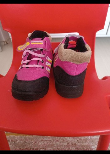 Kız Çocuk Pembe Renkli Cırt Cırtlı Spor Ayakkabı - Görsel 2