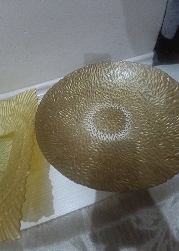 Parlak Altın Bohem Tarzı Tabak Seti - Görsel 3