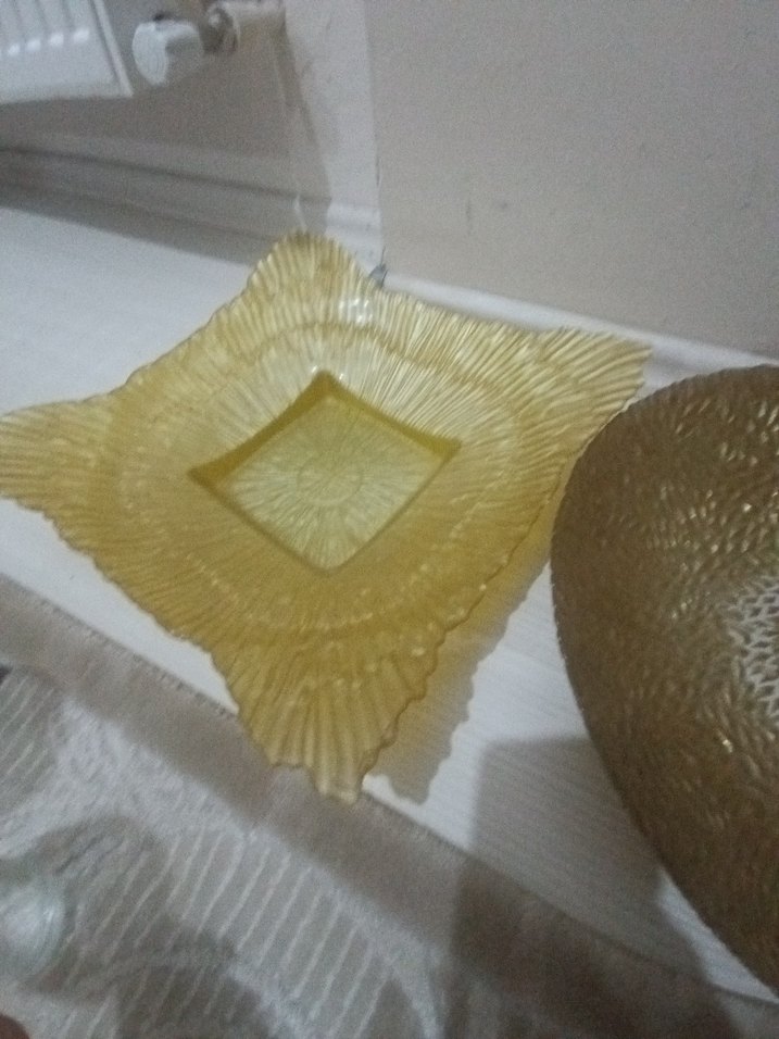 Parlak Altın Bohem Tarzı Tabak Seti - Görsel 2