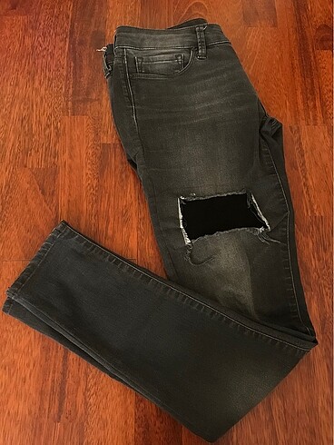 Mavi Jeans Kadın Yırtmaç Detaylı Siyah Kot Pantolon