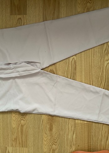 Trendyol bej kanvas likralı kadın pantolon - Görsel 3