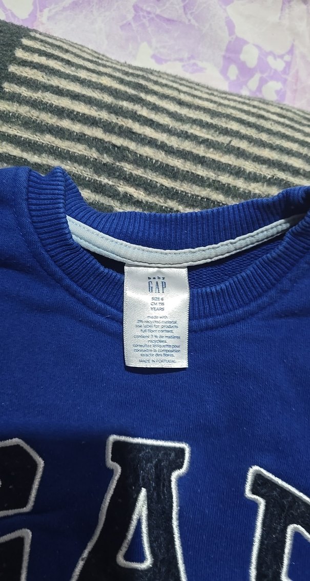 GAP Erkek Çocuk Mavi Sweatshirt - Görsel 2