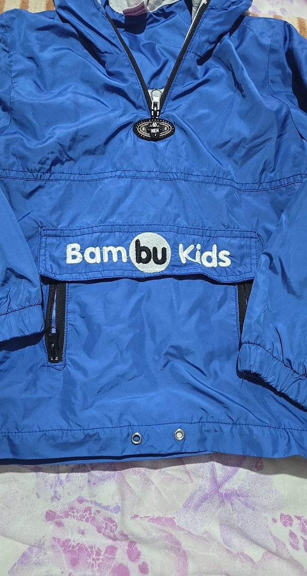 Mavi Kapüşonlu Erkek Çocuk Montu - Görsel 2