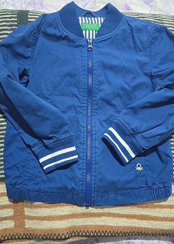 Erkek Çocuk Mavi Fermuarlı Ceket - Görsel 2