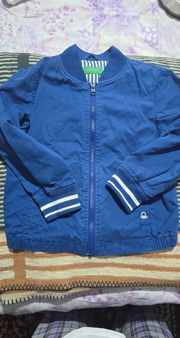 Erkek Çocuk Mavi Fermuarlı Ceket - Görsel 2
