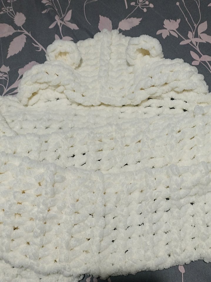 puffy ipten şapkalı ayıcık atkı - Görsel 3