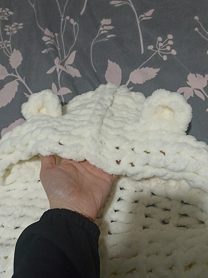 puffy ipten şapkalı ayıcık atkı - Görsel 2