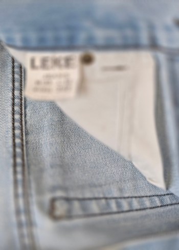 Düğmeli Buz mavisi Kot Pantolon - Görsel 6