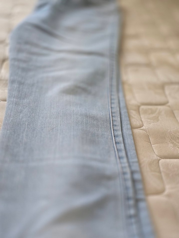 Düğmeli Buz mavisi Kot Pantolon - Görsel 5