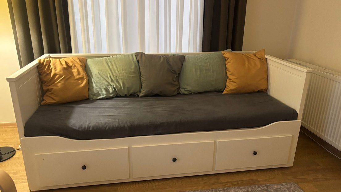 HEMNES/AGOTNES Beyaz Çekmeceli Çocuk Divanı 80x200 cm - Görsel 5