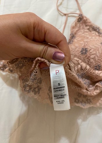 Penti Nakışlı Bej Bohem Bralet