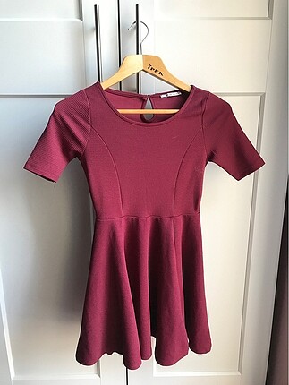 Bordo elbise