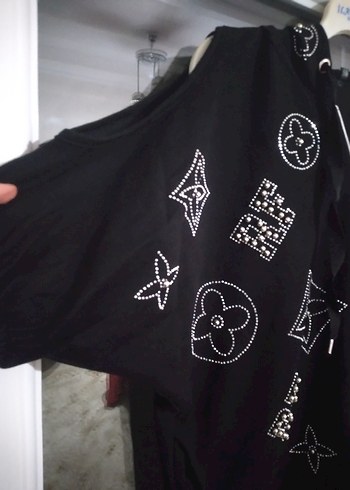 Kadın Siyah Nakışlı Payetli Eşofman Takımı - Görsel 10