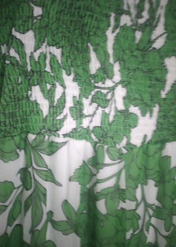 Yeşil Bohem Uzun Elbise - Görsel 5