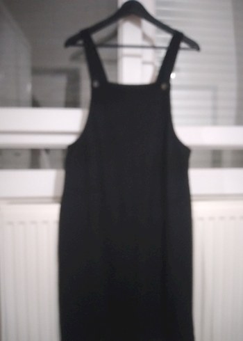 Siyah Süet Kız Salopet - Görsel 2