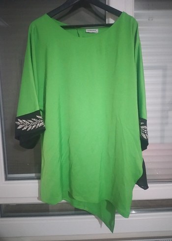 Yeşil Salaş Abiye tunik - Görsel 7