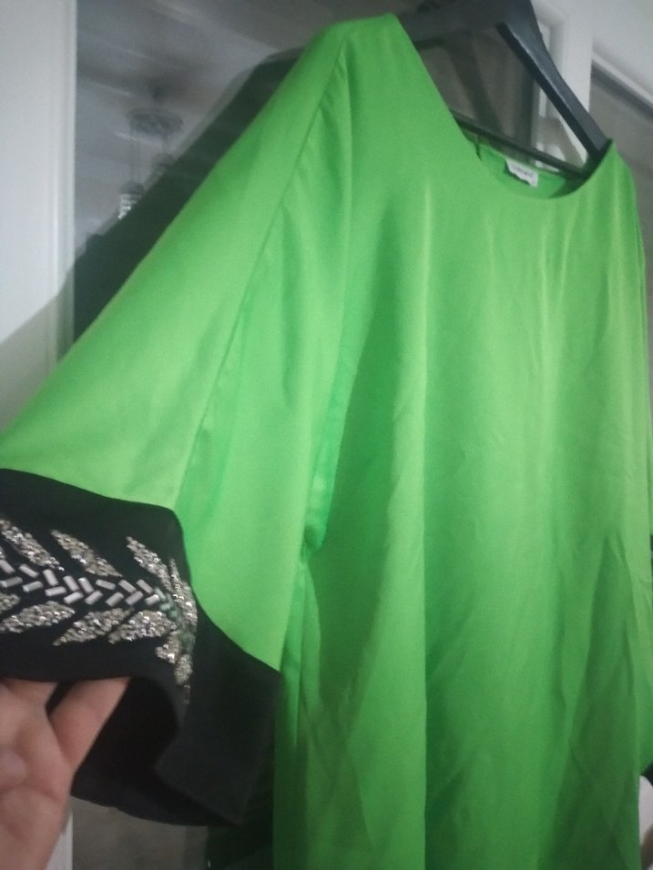 Yeşil Salaş Abiye tunik - Görsel 5