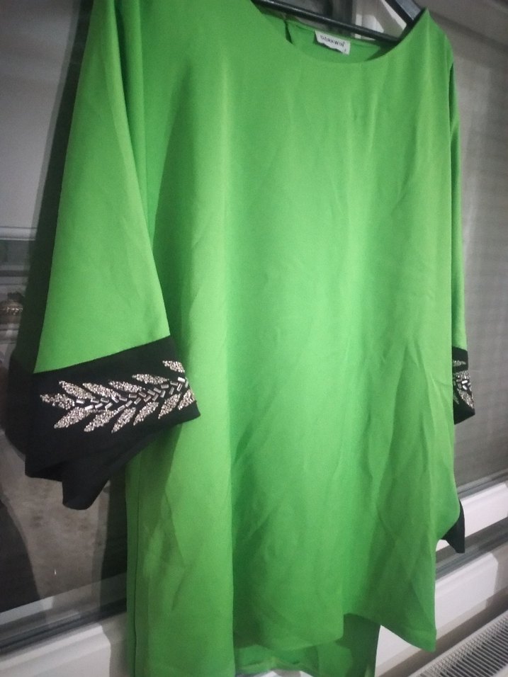 Yeşil Salaş Abiye tunik - Görsel 2