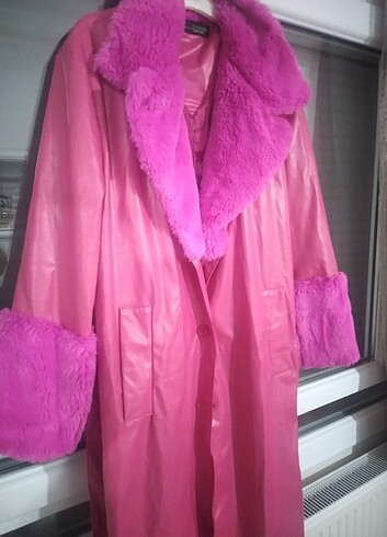 Kürklü deri mont - Görsel 3