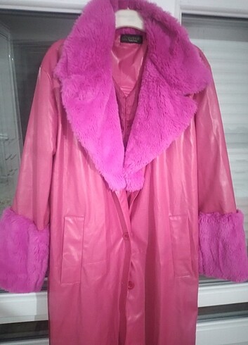 Kürklü deri mont - Görsel 4