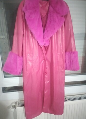 Kürklü deri mont - Görsel 10