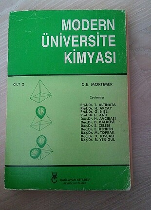 Modern üniversite kimyası kitap