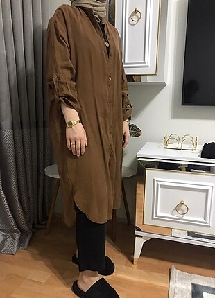 Kevser Sarıoğlu Kahverengi tunik