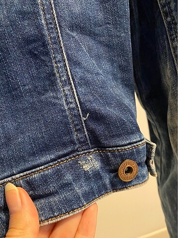 Mavi kot ceket - Görsel 6