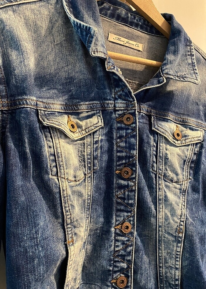 Mavi kot ceket - Görsel 2