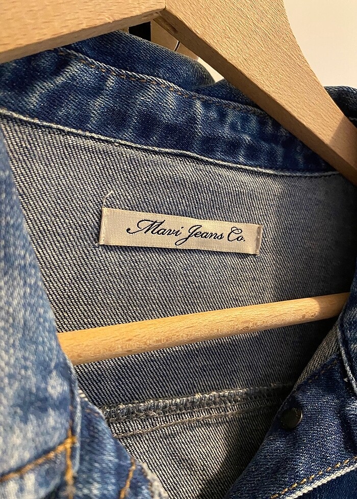 Mavi kot ceket - Görsel 3