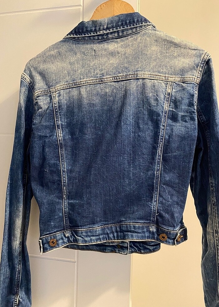 Mavi kot ceket - Görsel 4