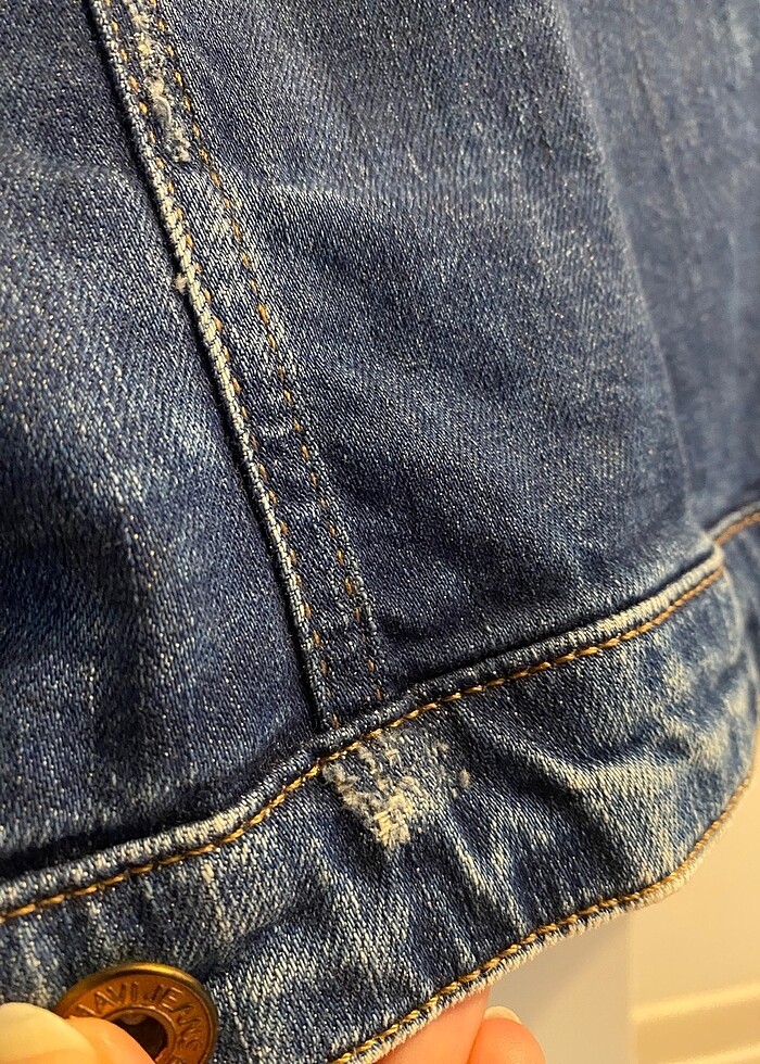 Mavi kot ceket - Görsel 5