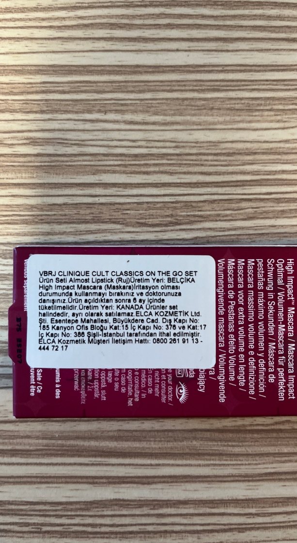 Clinique  ruj ve maskara seti - Görsel 2